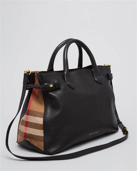 burberry house check large banner tote|burberry medium banner bag.